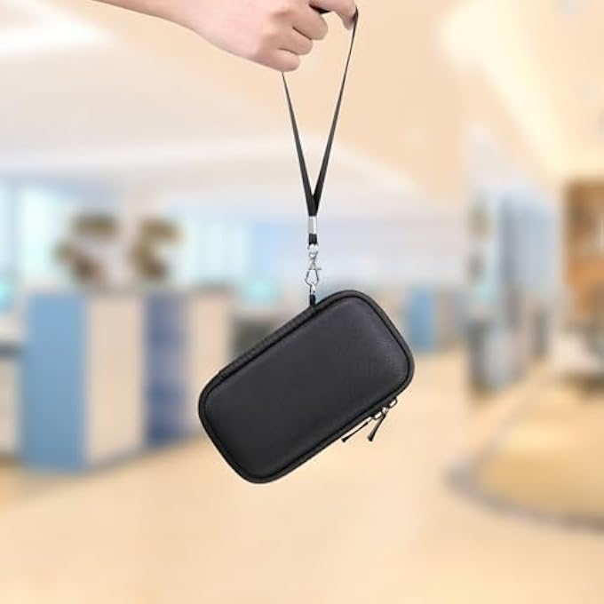 rayihni HARD CASE FOR SANDISK EXTREME/EXTREME PRO/SANDISK PORTABLE SSD EXTERNAL SOLID STATE DRIVE 500GB 1TB 2TB 4TB SD CARD ORGANIZER SHOCKPROOF EVA PROTECTIVE STORAGE TRAVEL BAG, BLACK - Image 2