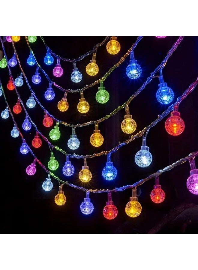 fizzytech أضواء خيط كرات الفقاعات الكريستالية من فيزيتيك لتزيين ديwali وعيد الميلاد (كريستال-10 متر 50 ليد متعدد الألوان) - Image 1