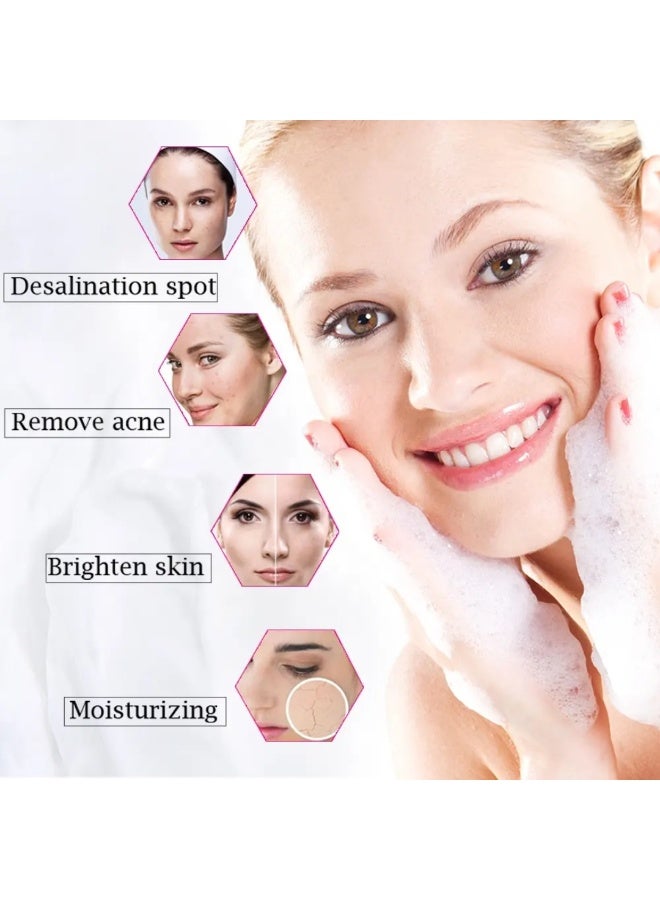 Disaar صابون بياض الحلزون 100 جرام لتنظيف عميق وإزالة البقع وترطيب البشرة والتحكم في الزيوت وتنظيف المسام وإصلاح البشرة وعلاج مضاد للشيخوخة وحب الشباب وتغذية وتفتيح وإشراق البشرة مع سيروم الحلزون - Image 3