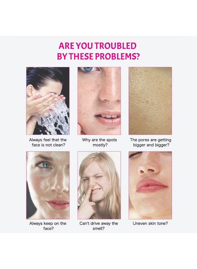 Disaar صابون بياض الحلزون 100 جرام لتنظيف عميق وإزالة البقع وترطيب البشرة والتحكم في الزيوت وتنظيف المسام وإصلاح البشرة وعلاج مضاد للشيخوخة وحب الشباب وتغذية وتفتيح وإشراق البشرة مع سيروم الحلزون - Image 4