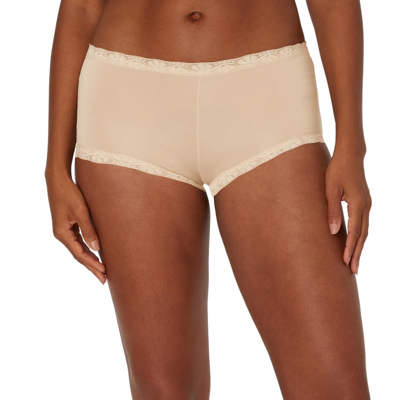 Maidenform Women's Underwear Boy Shorts Pack, 3-Pack, Microfiber Boy shorts Underwear Women Pack, Lace Panties for Women - Image 2