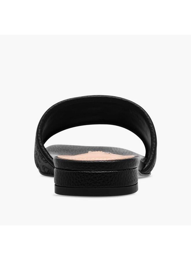 ELLE Women's Laser Cut Detail Slip-On Flat Sandals - Image 5