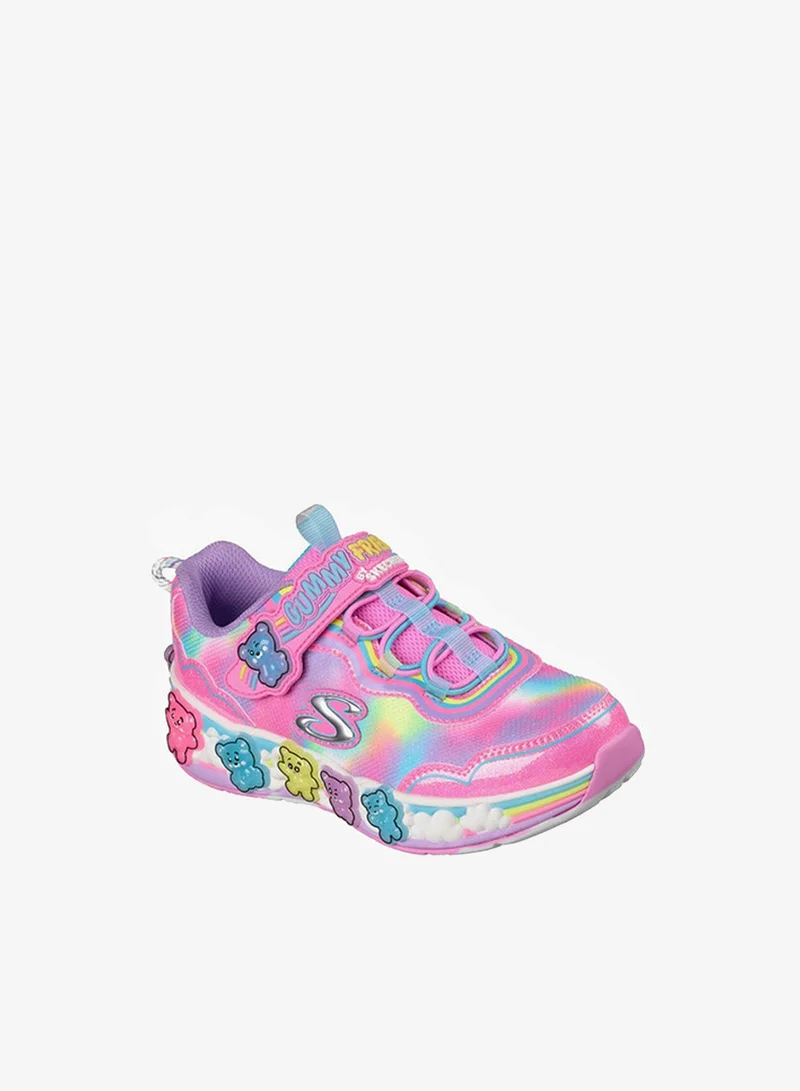 SKECHERS Girls Gummy Friends Hook & Loop Sneakers