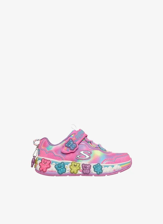 SKECHERS Girls Gummy Friends Hook & Loop Sneakers