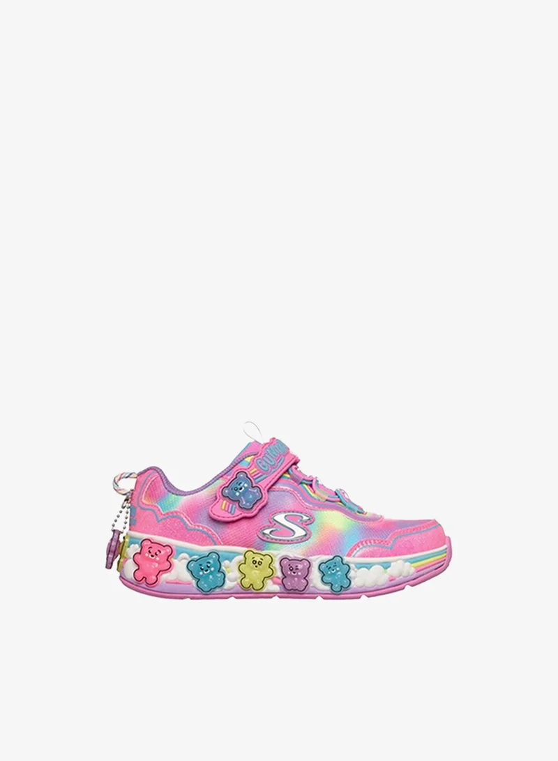 SKECHERS Girls Gummy Friends Hook & Loop Sneakers