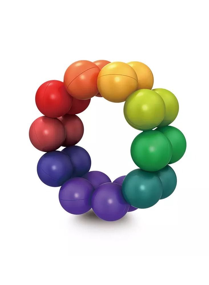 JOLLITY LLC Free Rotation Variable Shape Educational Puzzle Ball Stress Relief New Fidget Colorful Toys Ball 3 Dimensional Geometric Shapes  - Image 3