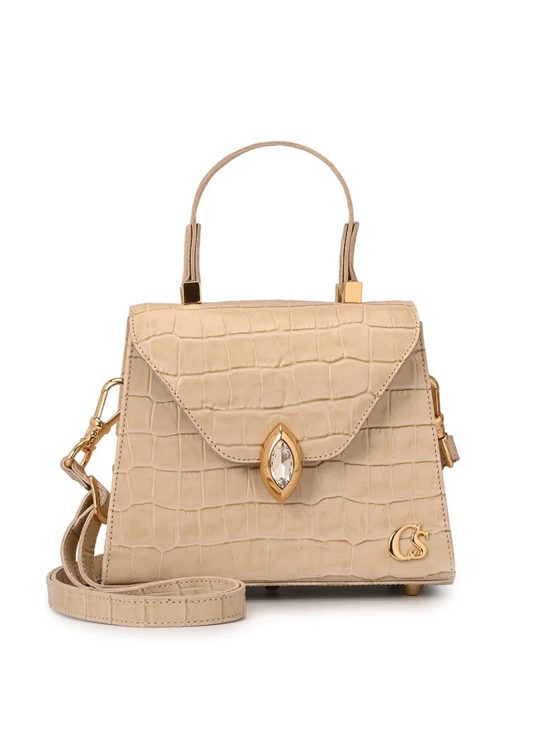 Carmen Steffens Top Handle Bag Off-White