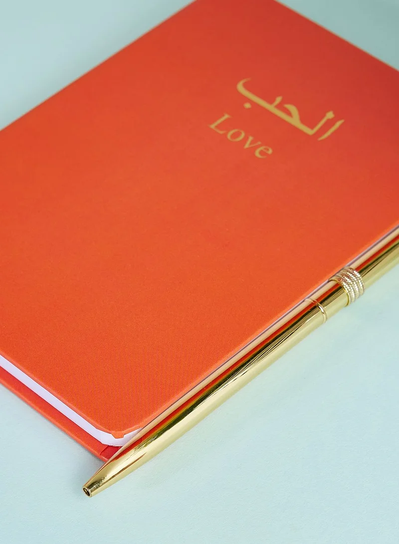 Back to school kit A6 Hardcover Notebook With Metallic Pen