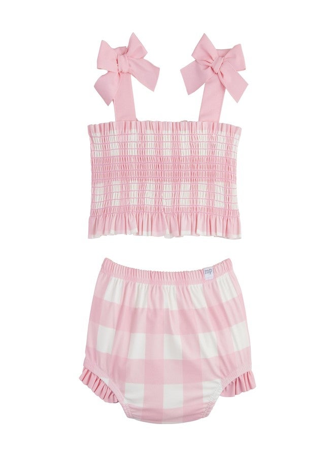 Mud Pie Baby Girl's Children's Smocked Bow 2Pc - Image 1