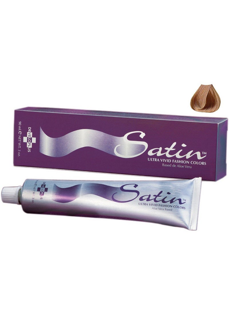 Developlus - Satin | Ultra Vivid Fashion Colors | Gold Copper Series | 8GC Light Golden Copper Blonde Hair Dye | 3oz. - Image 1