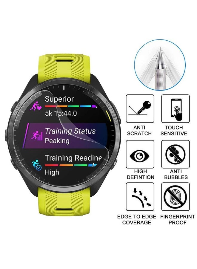 HuHa For Garmin Forerunner 965 5pcs xDfind Soft Hydrogel Film Full Cover Front Protector - Image 3