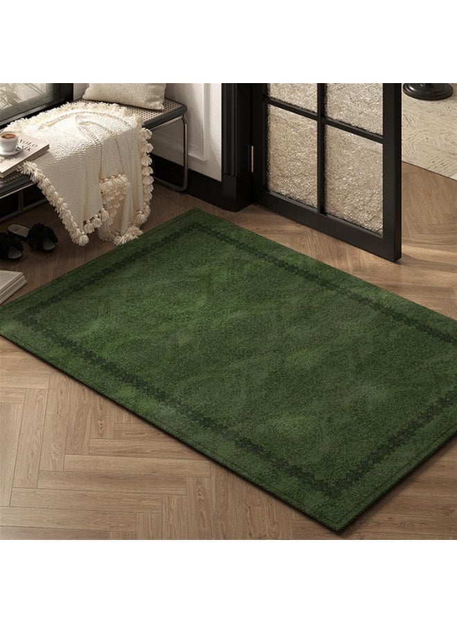 خمر نمط Doormat، الخضراء امتصاص قصيرة كومة مدخل السجاد، غير انزلاق داخلي في الهواء الطلق الباب الأمامي حصيرة، 60x90cm - Image 1