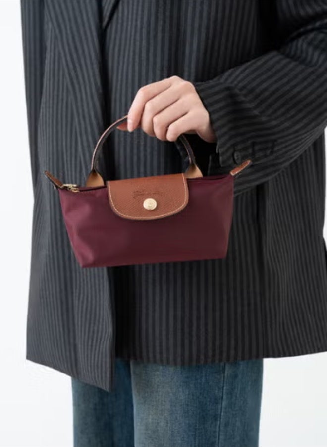 لونج شامب Longchamp Le Pliage مصغر حزام الكتف أزياء النساء الكلاسيكية متعددة الاستعابات حقيبة صغيرة ماكياج، حقيبة يد، حقيبة كتف، حزام كتف - Image 2