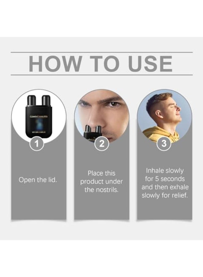 Houkea Lung Enhancement and Care Inhaler,Lung Mucus Cleansing Inhaler,Lung Inhaler,Lung Cleansing Spray,Nasal Stick,Herbal Spray,Nasal Inhaler,Lung Cleaning Inhaler,Nasal Inhaler Stick,Inhaler Stick,1.8ml - Image 5