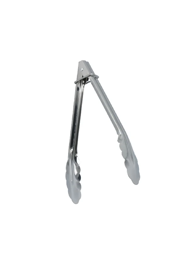 Chef Craft Classic Clam Shell Durable Stainless Steel Tongs Silver 9 Inch 21451