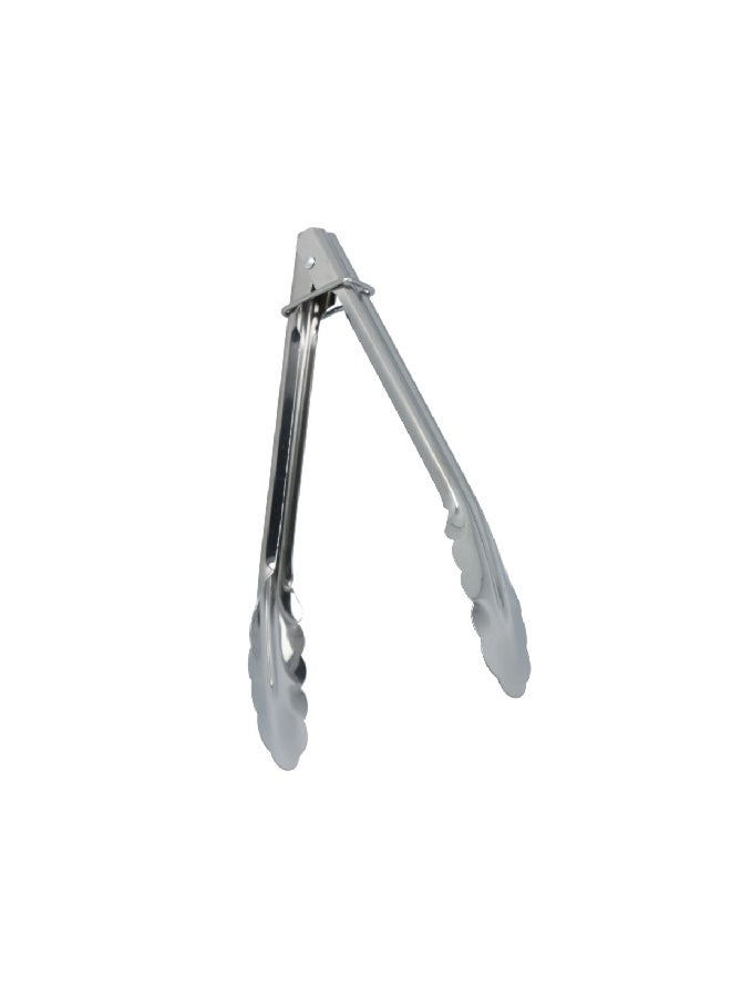 Chef Craft Classic Clam Shell Durable Stainless Steel Tongs Silver 9 Inch 21451 - Image 2