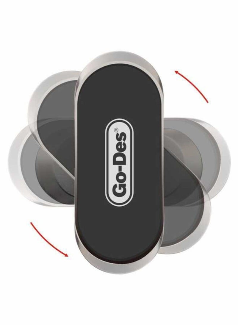 جو-ديز حامل هاتف مغناطيسي عالمي قابل للتعديل بزاوية 360 درجة، يُثبّت على لوحة القيادة، حامل هاتف مغناطيسي للسيارة، حامل صغير دوار من جميع الجهات، GD-HD708 - Image 1