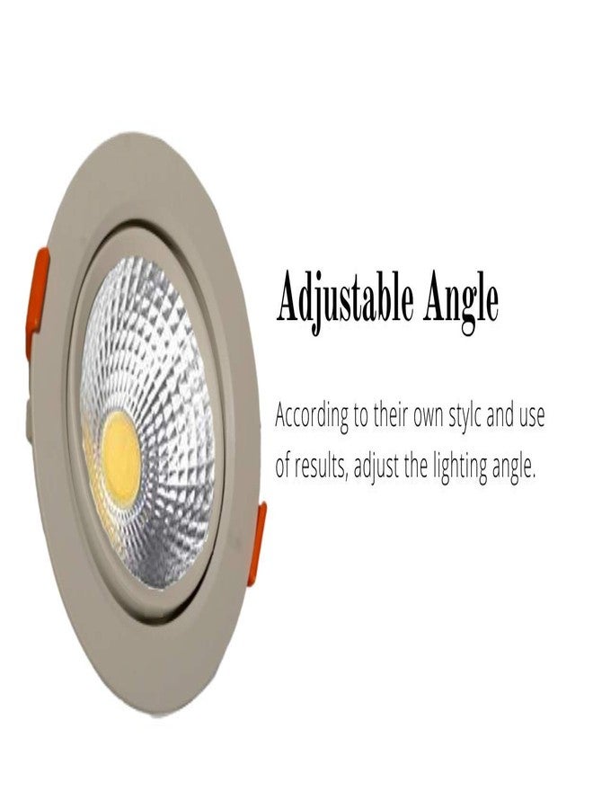 D'Mak 3 Watts Round LED Ceiling COB Spot Light (Green) - Pack of 2. - Image 4