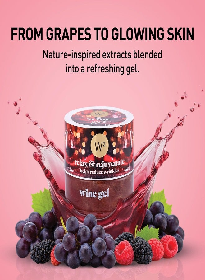 دبليو2 جل W2 برائحة النبيذ 200 غرام | جل مرطب للوجه بخلاصة العنب ومستخلصات الأيورفيدا | جل منعش وغير دهني لبشرة متألقة وناعمة ومنتعشة | مناسب لجميع أنواع البشرة | للرجال والنساء - Image 3