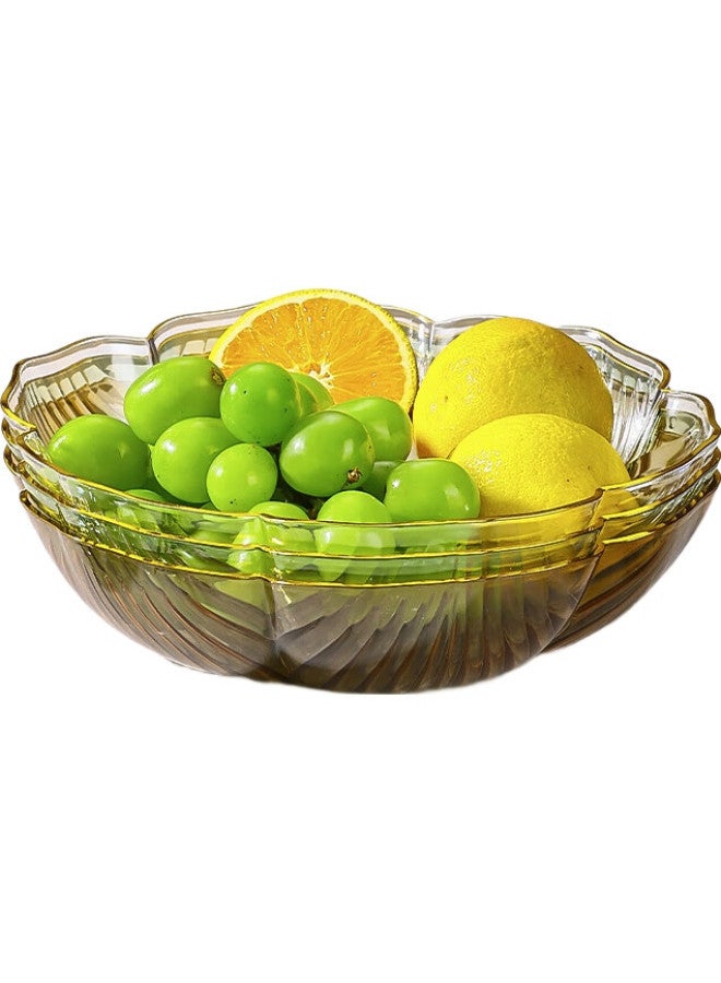 Caizhi Fruit Plate, Living Room Snack Tray, Light Luxury Style Storage Dish For Candy, Nuts And Dried Fruits, Champagne Color Cz6854 - Image 2
