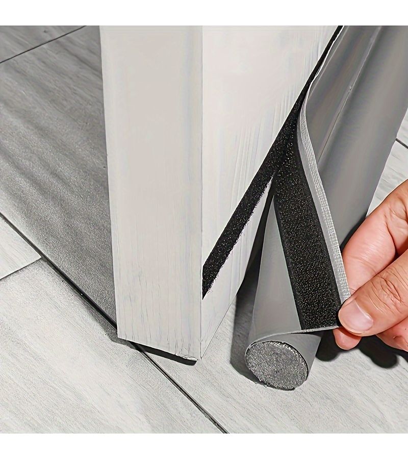 Self-Adhesive Door Draft Excluder Soundproof Weatherstrip White Seal Strip - Image 3
