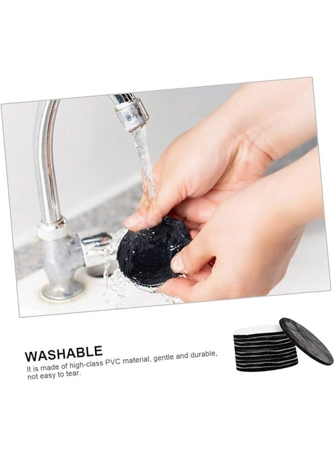 Anti-Slip Rug Stickers, Black Heart-Shaped Grippers, Strong Load-Bearing Capacity - Image 5