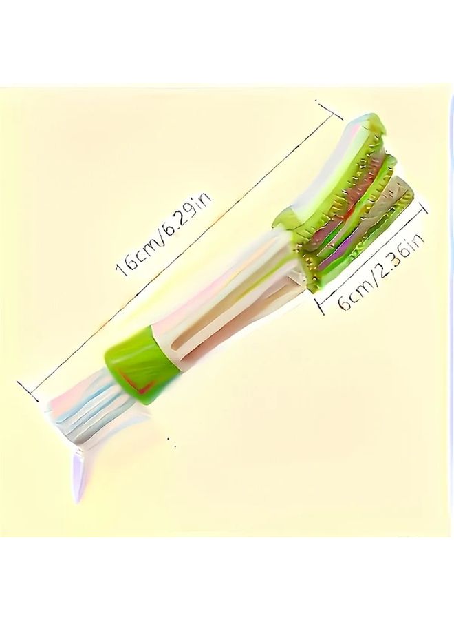 Dual Head Car Vent Keyboard Cleaning Brush 1pc Multi Purpose Dust Remover - Image 2