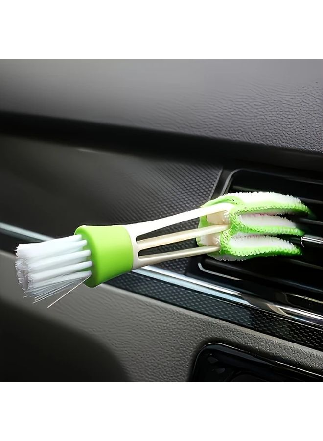 Dual Head Car Vent Keyboard Cleaning Brush 1pc Multi Purpose Dust Remover - Image 5