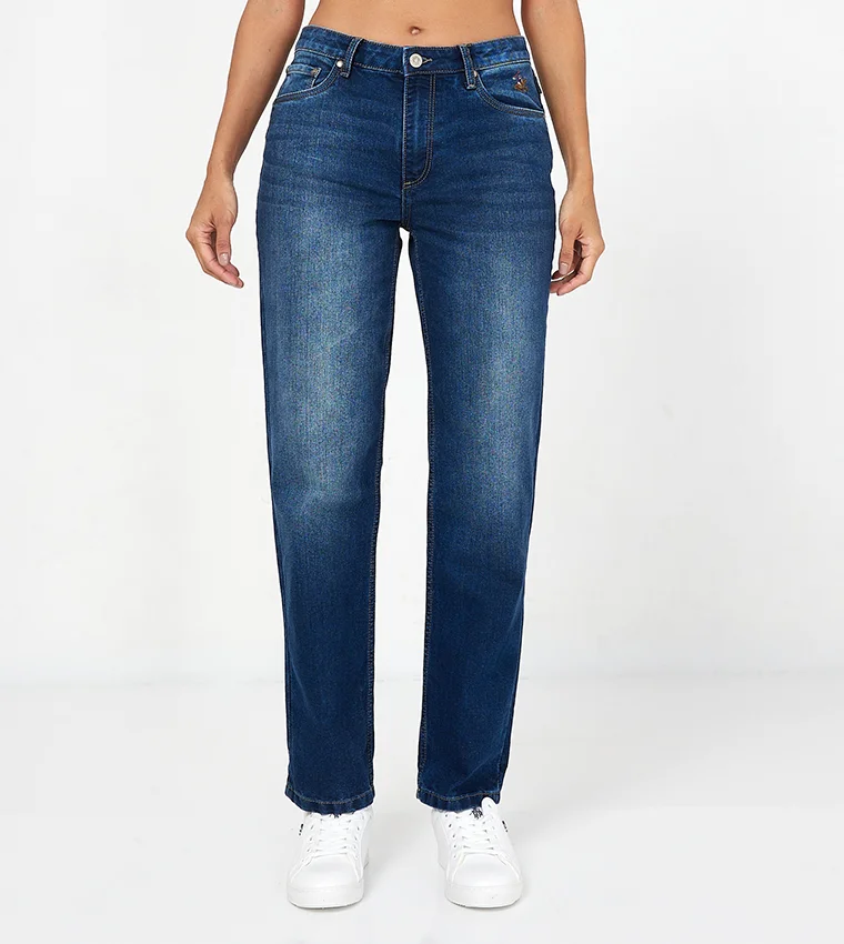 Beverly Hills Polo Club Slim Fit Faded Mid Rise Jeans