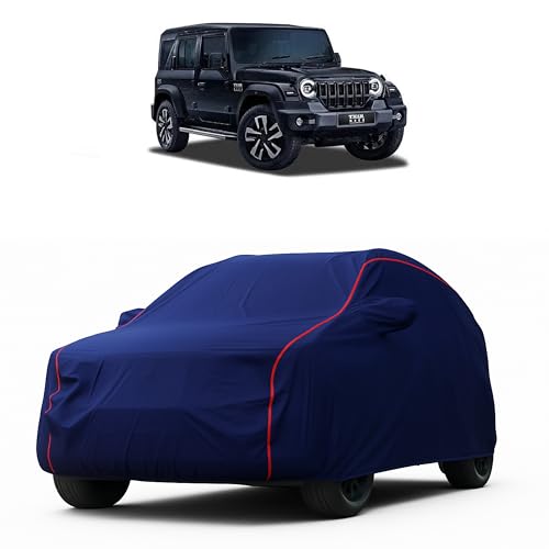 MADAFIYA Heavy-Duty Car Cover for Compatible with Mahindra Thar Roxx (2024 to 2025 All Models) Deluxe Car Protection Cover – Waterproof & UV-Resistant All-Season Exterior Protection - Image 1