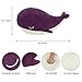 MUPI Whale Stuffed Animals Plush Pillow 4 Size Cute Soft Cotton Plushies Pillows Kawaii Blue Whale Toy Gifts for Kids Boys Girls Adults Purple 18 Inch - Image 4