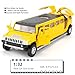 LOVEPOSELY 132 Hummer H2 Car Model Diecast Car Toy with Sound and Light Alloy Stretch Limousine Pull Back Toy Vehicle for Adult Kids Boys Girls Yellow - Image 4