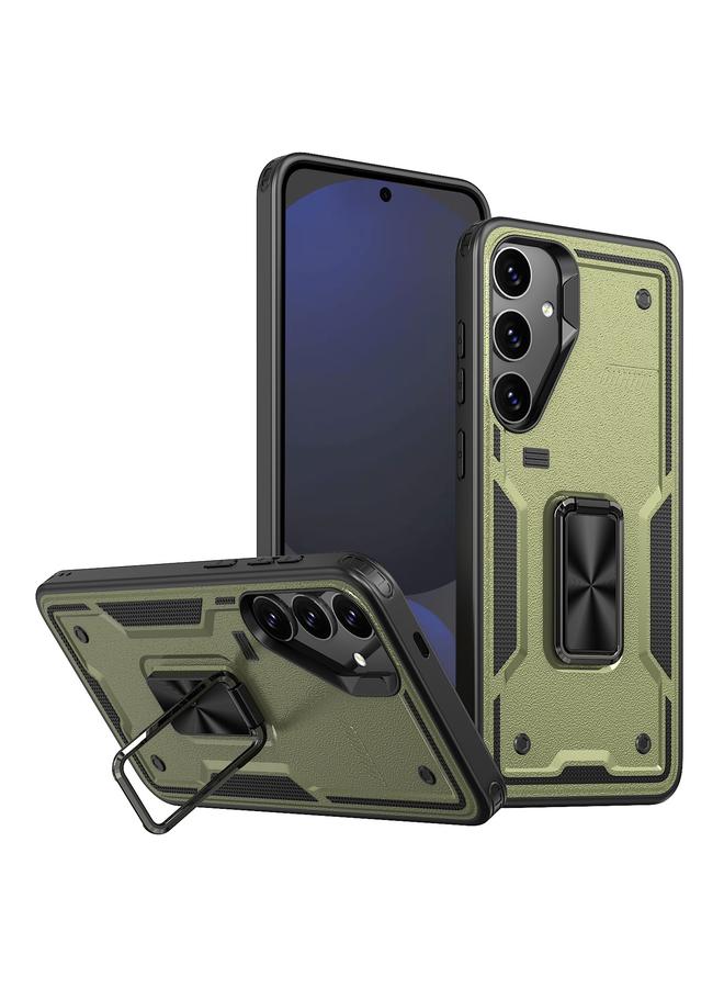 اس-توب جراب لهاتف Samsung Galaxy S24 FE 5G مع حامل حلقي من مادة TPU الهجينة - Image 1