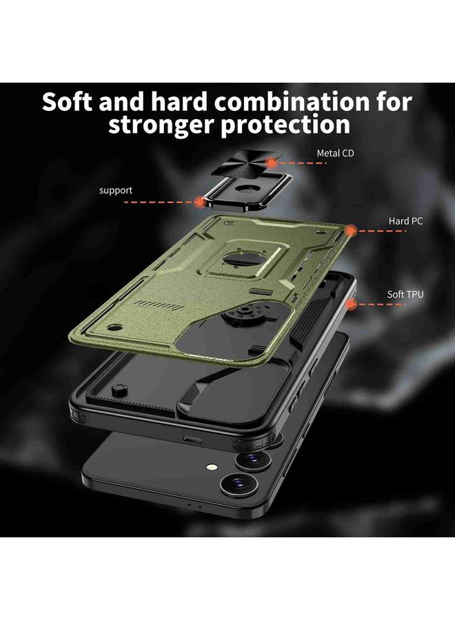 اس-توب جراب لهاتف Samsung Galaxy S24 FE 5G مع حامل حلقي من مادة TPU الهجينة - Image 4