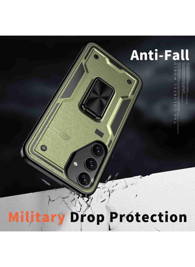 اس-توب جراب لهاتف Samsung Galaxy S24 FE 5G مع حامل حلقي من مادة TPU الهجينة - Image 3