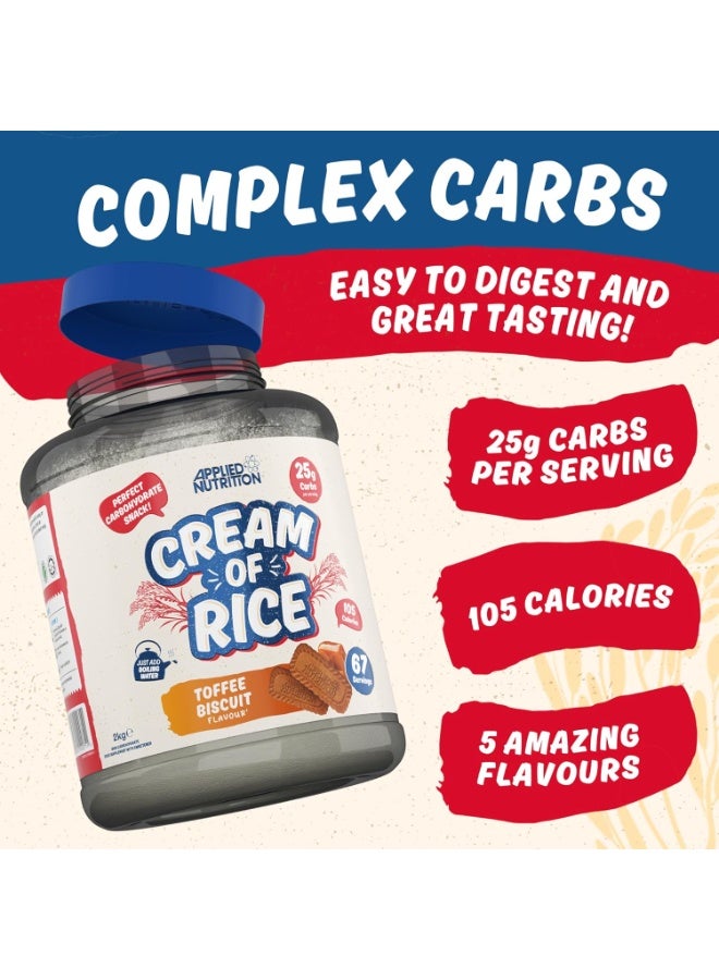 Applied Nutrition Cream Of Rice, Toffee Biscuit Flavor, 2Kg, 67 Serving - Image 5