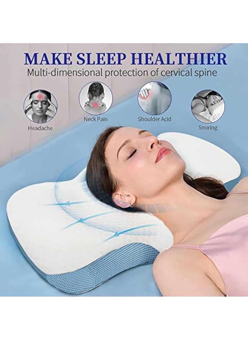 Arabest Pillow, Memory Foam Pillow, Neck Pillow, Sleeping Bed Pillow Ergonomic Cervical Pillow, Side Sleeper Back Sleeper Stomach Comfort Orthopedic Pillow  - Image 5