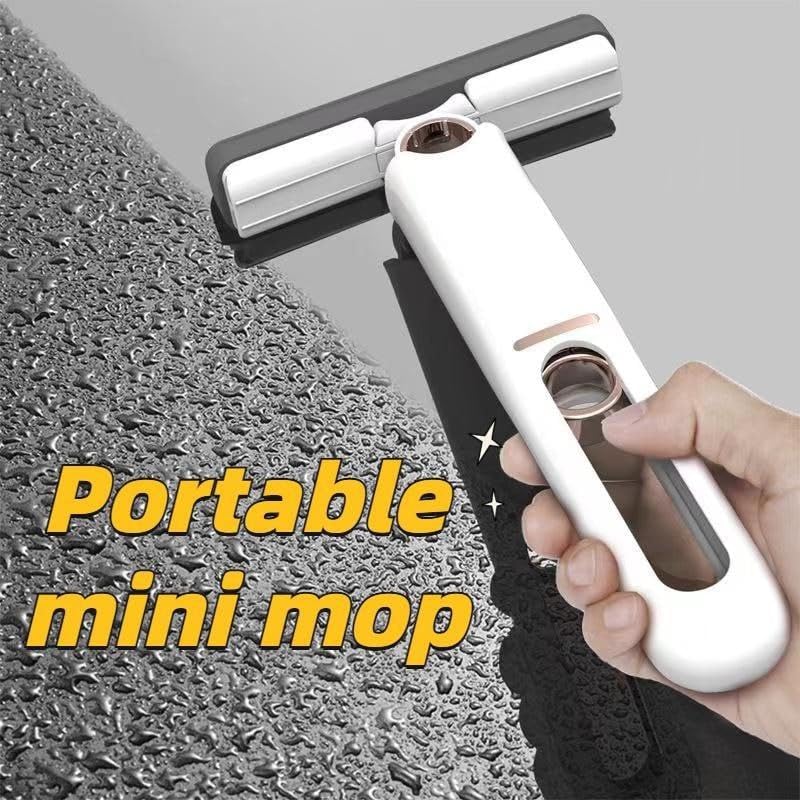 AMENDAS AMENDAS Mini Portable Mop Short Handed Mini Mop for Cleaning Glassware and Bathroom Mops Floor Cleaning Mop Mini Portable Short Hand Held mop Windows_Mirror Wall_Tiles_Desktop_Multicolor - Image 4