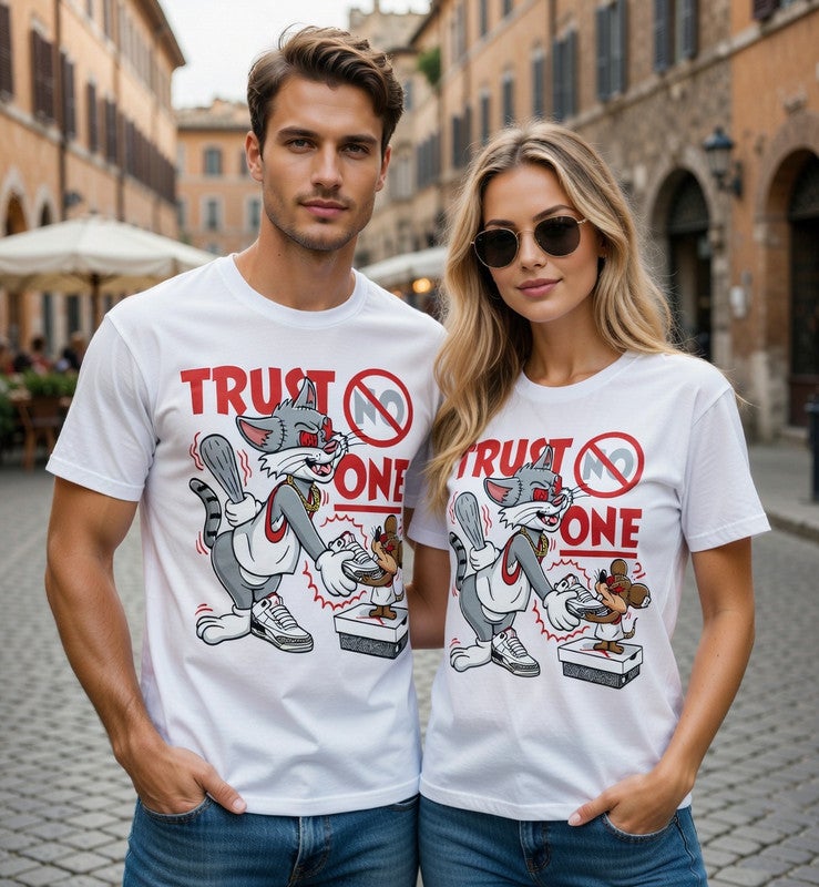 Dirty Lizard White printed t-shirt with Street wear image 100% cotton 27 - Image 1