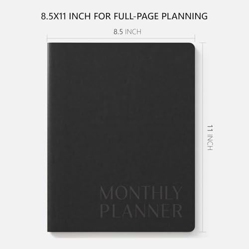 Jotsome Monthly Planner 2026-2027, Jotsome 18 Months Calendar Planner from July 2026 to December 2027, 8.5"x11", Stitched Binding, Soft Cover, Large Monthly Personal Planner for School Plan, Study and Schedule, Black - Image 5