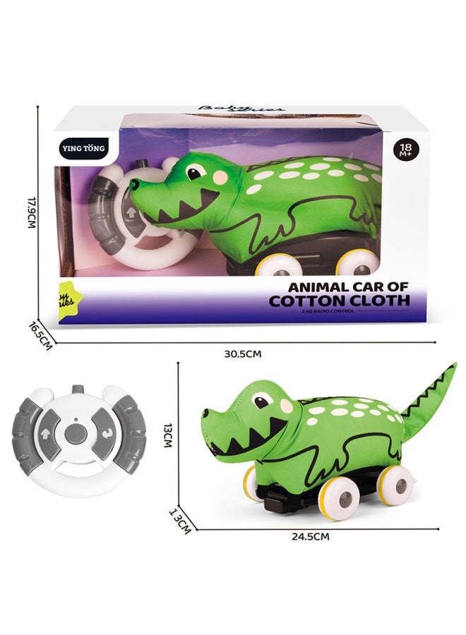 2.4G Remote Control Two-way Plush Elephant Tiger Fabric Car Animal Cloth Car Educational Boy Toy-Color:Remote Control Plush Ambulance  - Image 4