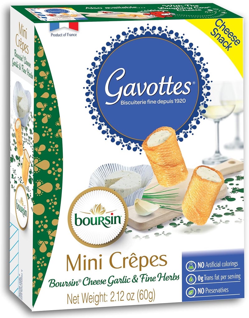 Gavottes Mini Crêpes with Boursin Cheese - Image 1
