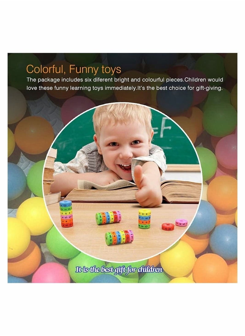 2 Pcs Magnetic Arithmetic Learning Toy, Cylinder Numbers Toys, Intelligence Brain Developing Toy, Children Number Game Blocks, DIY Magnetic Math Toy - Image 5