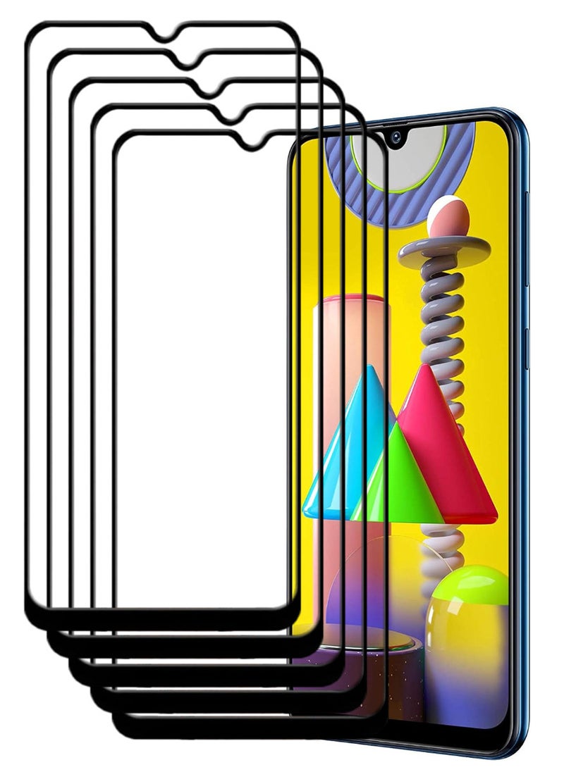 ACLIX 5 Pieces Antistatic ESD Dustproof Premium Quality High Definition Tempered Glass Screen Protector Designed For Samsung Galaxy M31 - Image 1