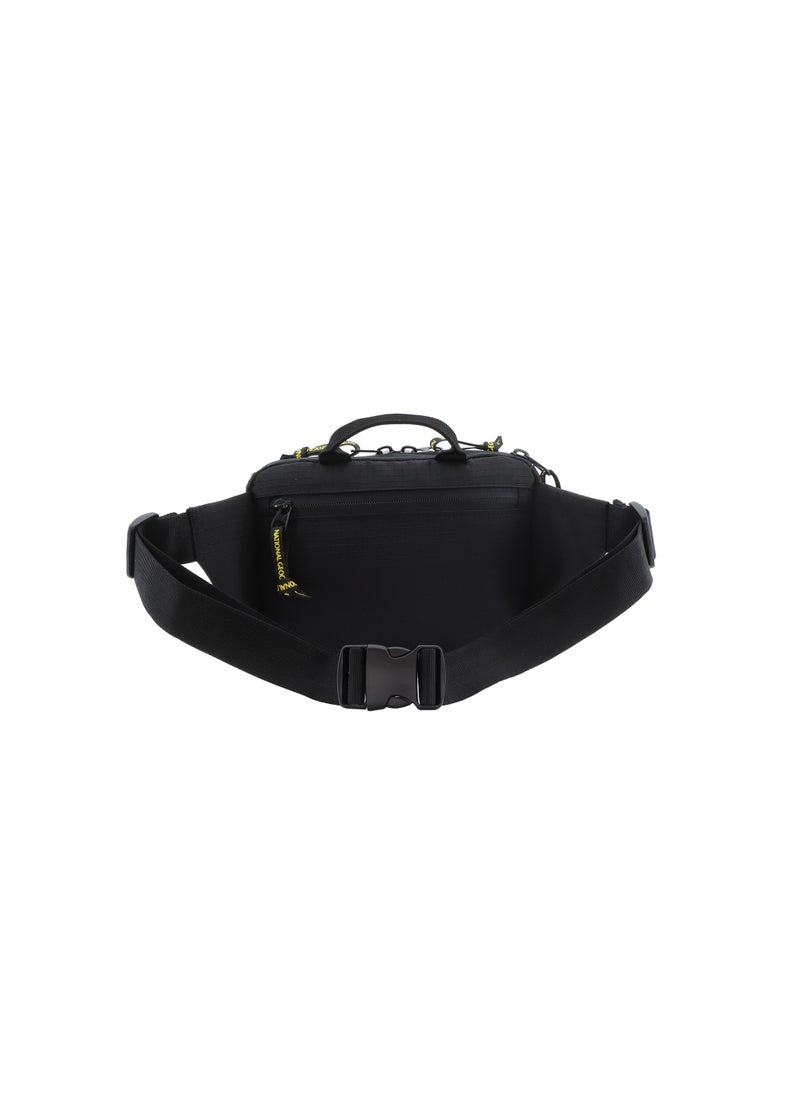 NATIONAL GEOGRAPHIC National Geographic Explorer III RPET Waist Bag Black For Men And Women, Durable Casual Hip Bag With Adjustable Strap, Suitable For Travel, Outdoors, Gym, Hiking  - Image 3