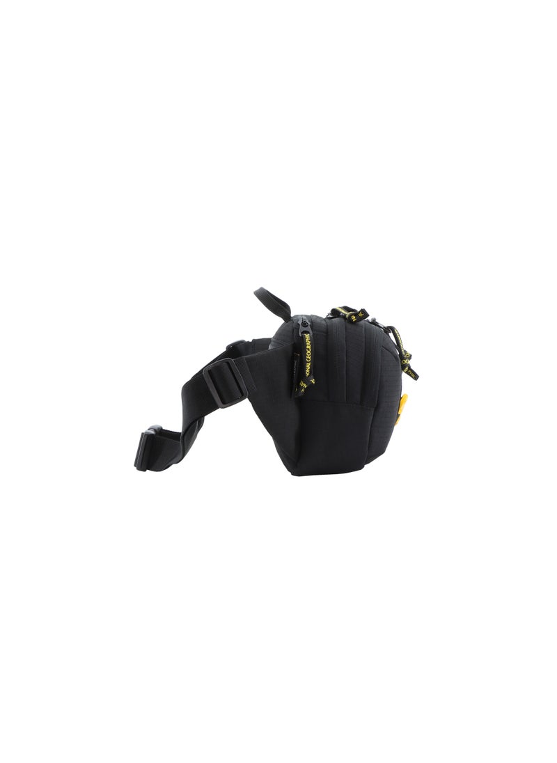 NATIONAL GEOGRAPHIC National Geographic Explorer III RPET Waist Bag Black For Men And Women, Durable Casual Hip Bag With Adjustable Strap, Suitable For Travel, Outdoors, Gym, Hiking  - Image 4