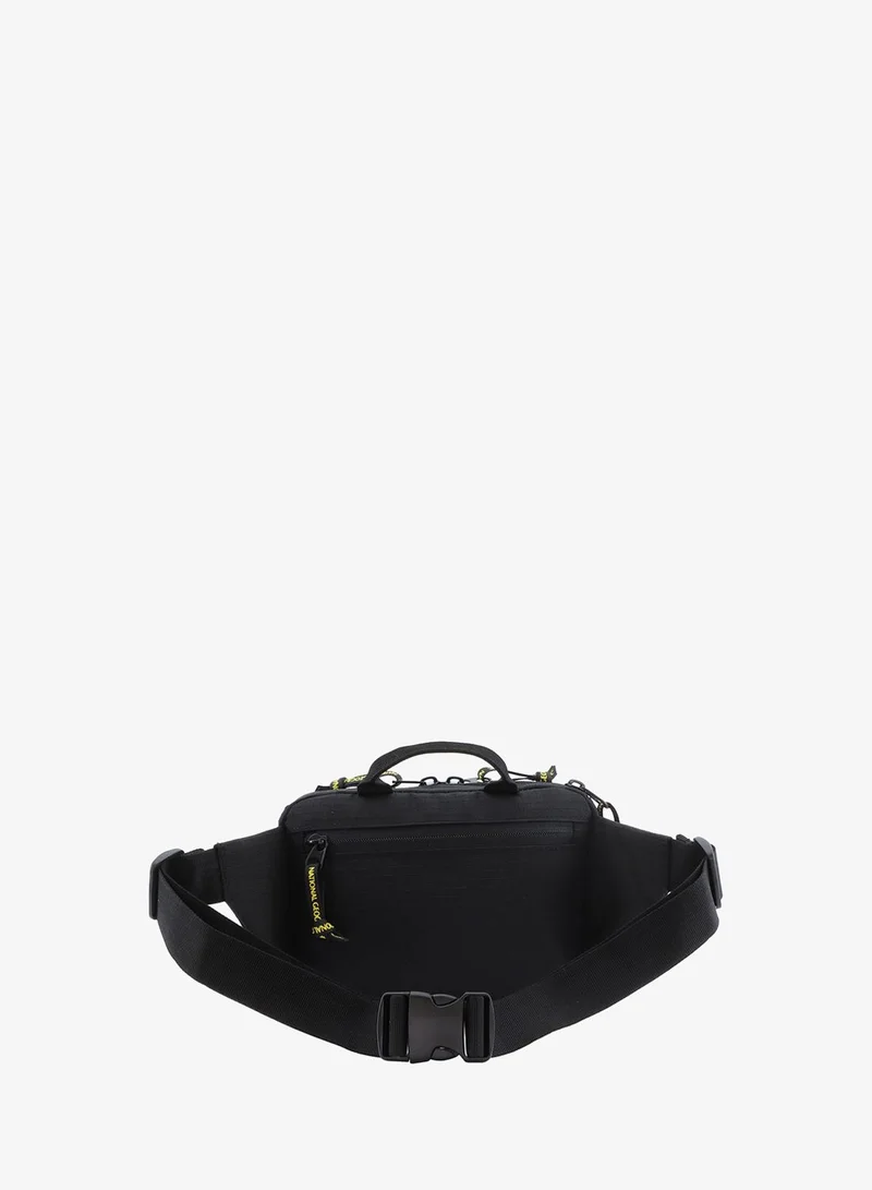 NATIONAL GEOGRAPHIC Black National Geographic Explorer III RPET Waist Bag Black For Men And Women, Durable Casual Hip Bag With Adjustable Strap, Suitable For Travel, Outdoors, Gym, Hiking  | Best Price UAE