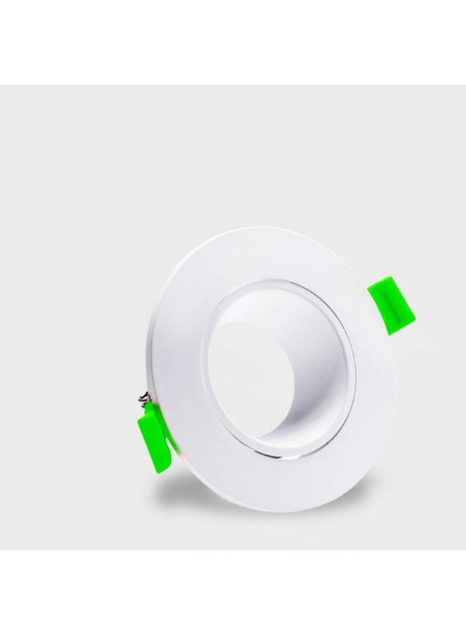 تي ام إطار سقفي دائري غاطس فردي  لون ابيض مع عاكس ابيض مقاس 9CMX9CM - Image 3