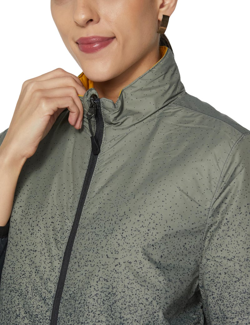 Wildcraft Women's W Light Quilted Jacket Print Rev_ON, 31442 Olive - Image 3