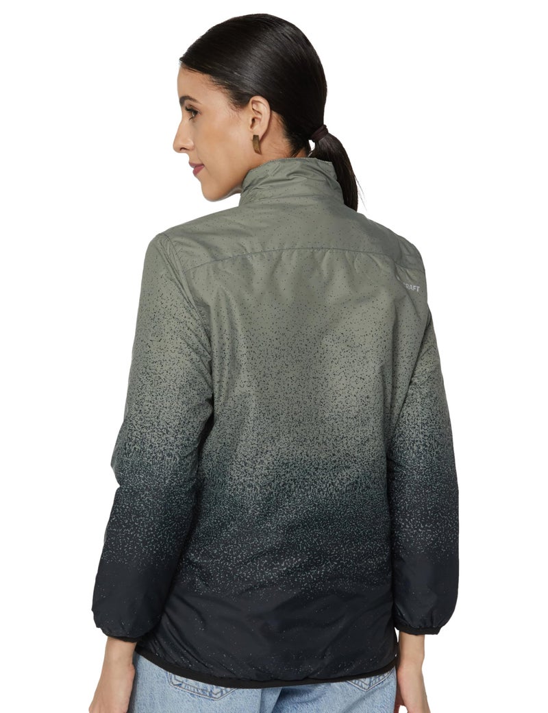 Wildcraft Women's W Light Quilted Jacket Print Rev_ON, 31442 Olive - Image 2